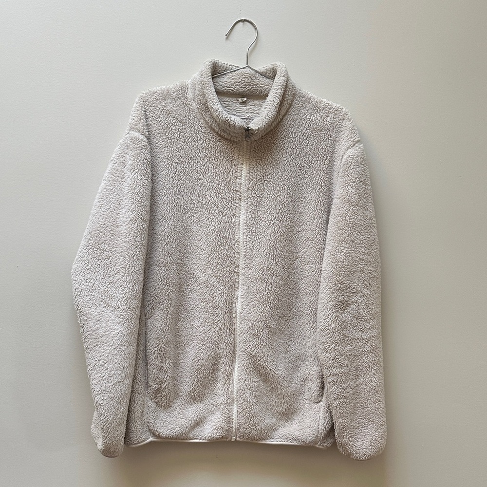 Uniqlo Fleece Sherpa Zip-Up Jacket